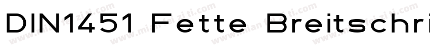 DIN1451 Fette Breitschrift 1936字体转换